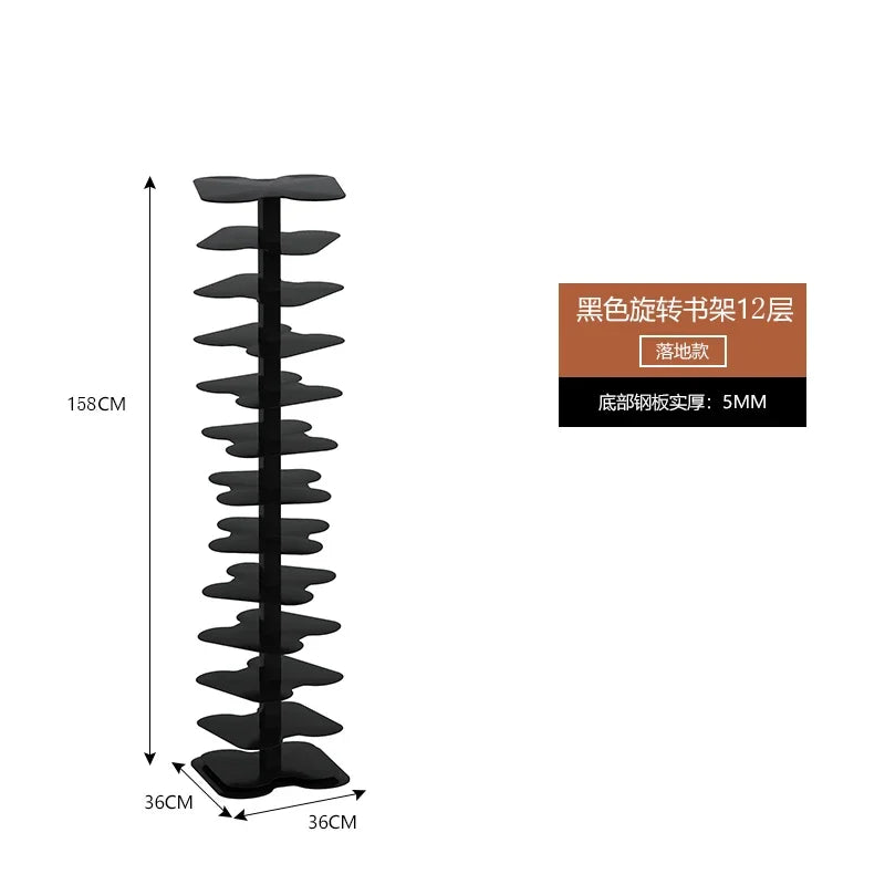 Elegant Rotating Bookcase for Modern Home Decor