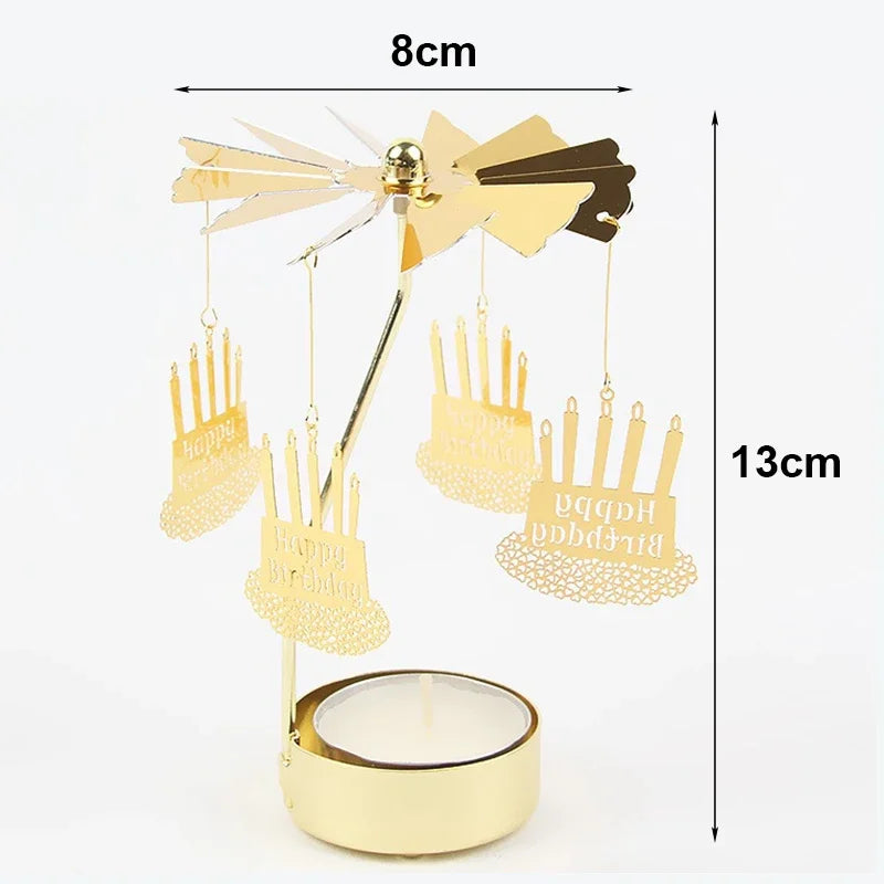 Elegant Rotating Candle Holder – Enchant Your Holidays