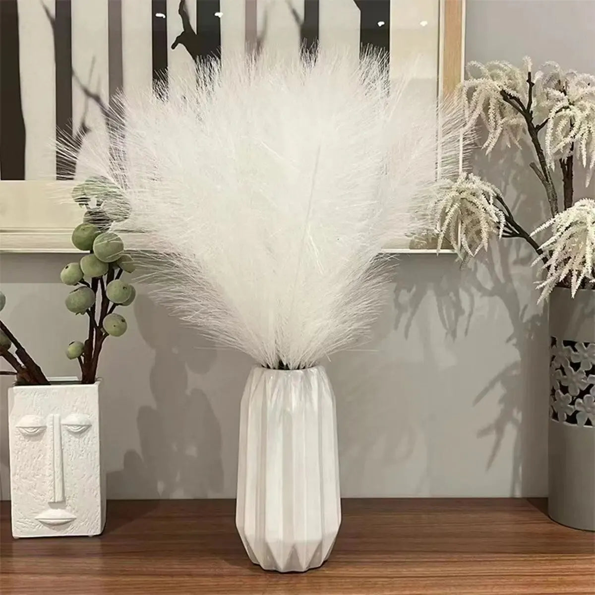 Elegant Boho Pompous Grass Vase Filler – 10PCS Set