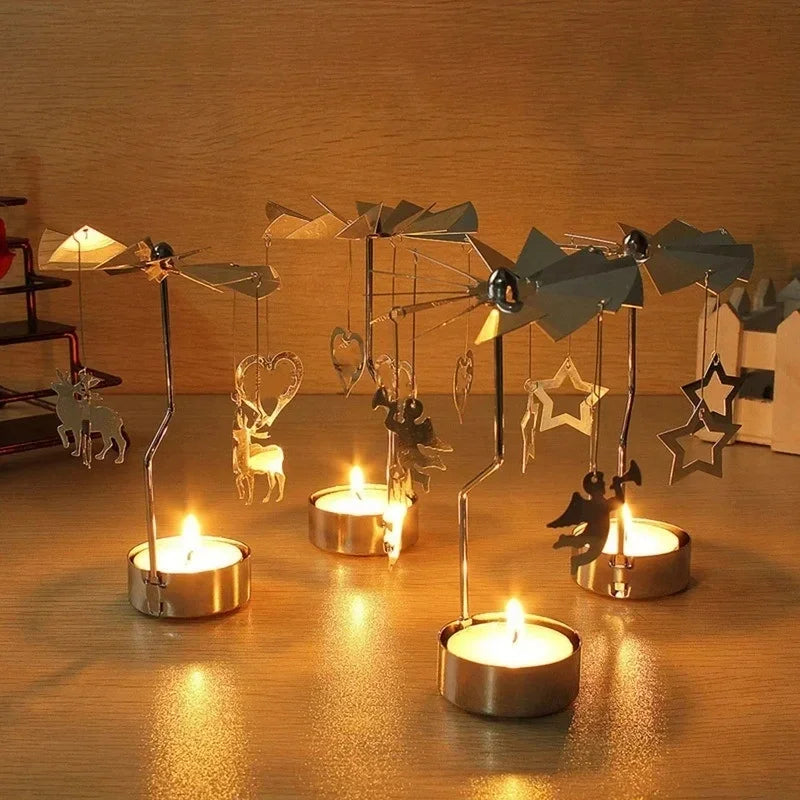 Elegant Rotating Candle Holder – Enchant Your Holidays