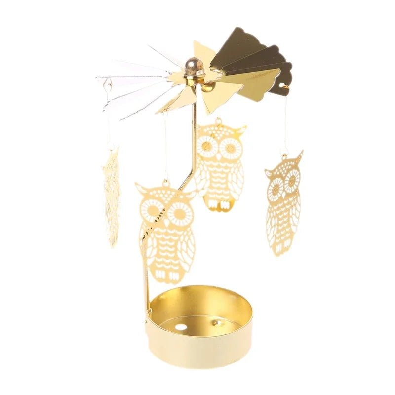 Elegant Rotating Candle Holder – Enchant Your Holidays