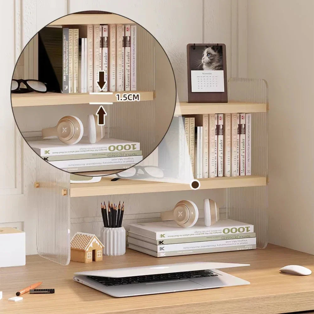 Elegant Acrylic Desktop Organizer - Maximize Your Space