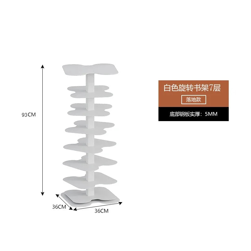Elegant Rotating Bookcase for Modern Home Decor