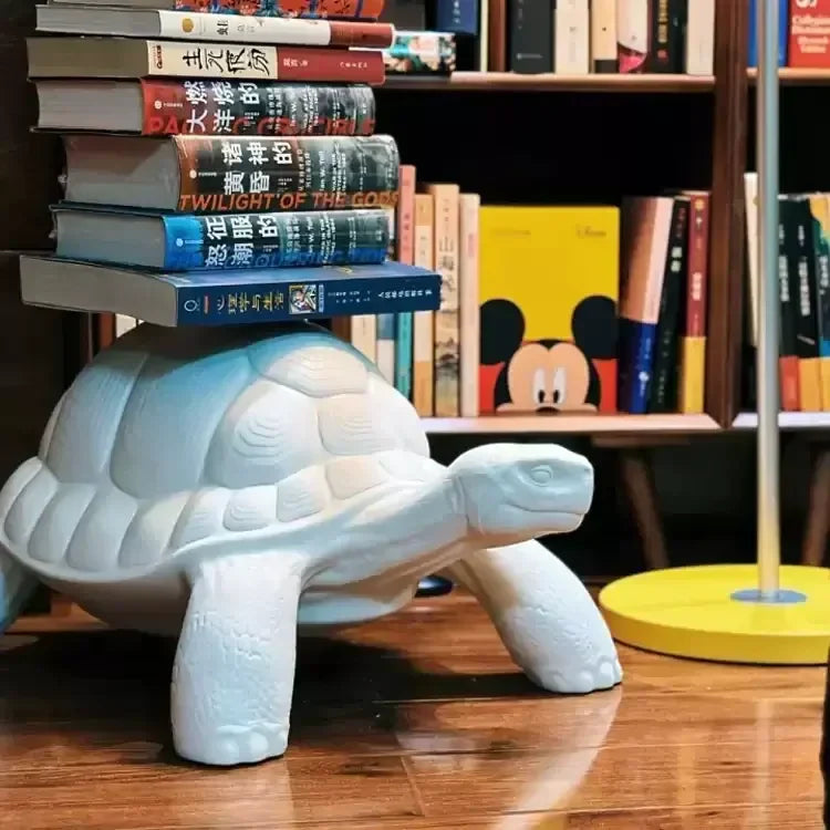 Artistic Turtle Bookshelf - Modern Elegance for Your Living Room