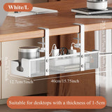 Elegant Under Desk Cable Management Tray with Clamp