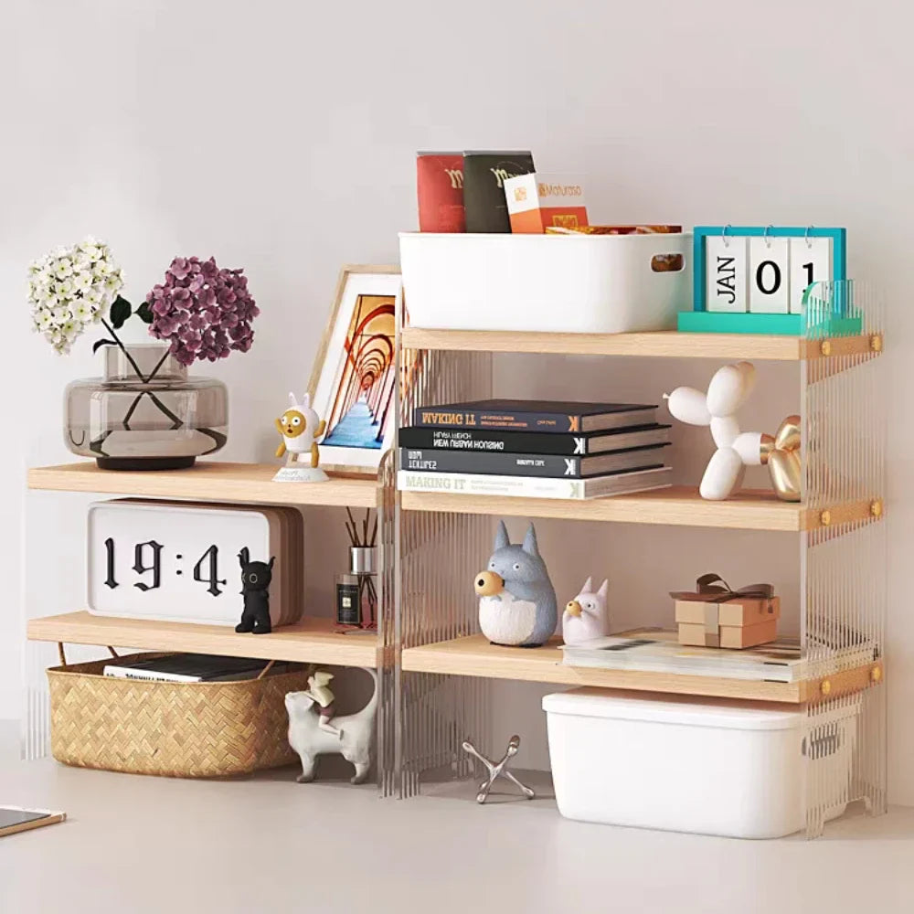 Elegant Acrylic Desktop Organizer - Maximize Your Space