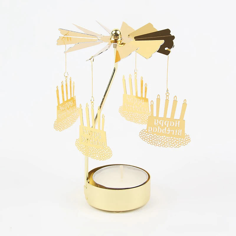 Elegant Rotating Candle Holder – Enchant Your Holidays
