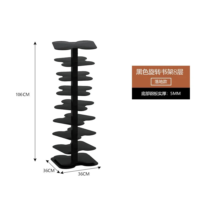 Elegant Rotating Bookcase for Modern Home Decor