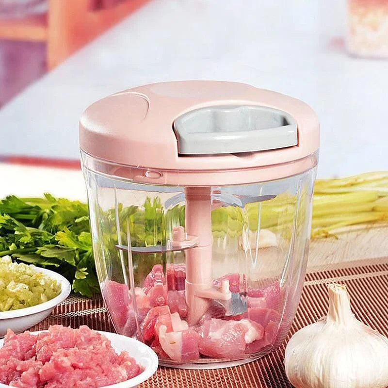 Effortless Manual Garlic & Vegetable Chopper