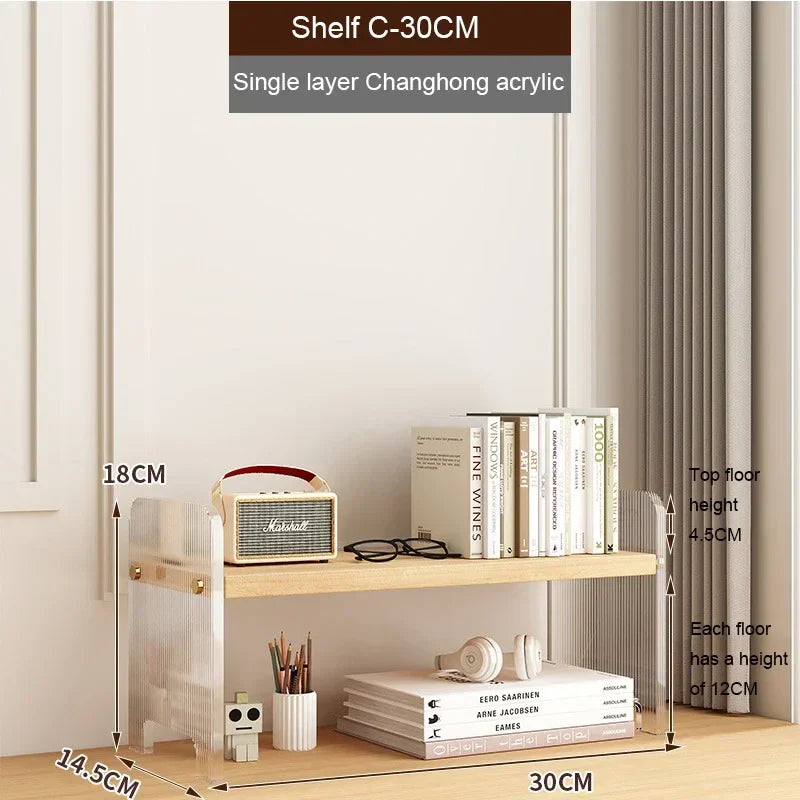 Elegant Acrylic Desktop Organizer - Maximize Your Space