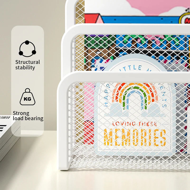 Elegant Metal Mesh Desk Organizer - Streamline Your Workspace