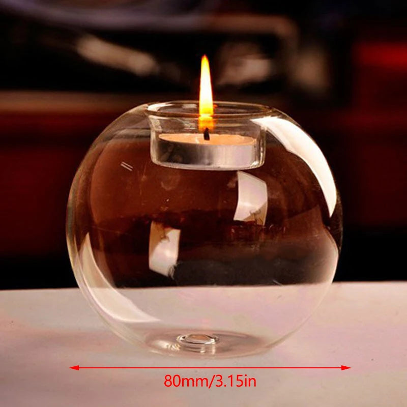 Exquisite European Glass Candle Holder - Elevate Your Home Décor