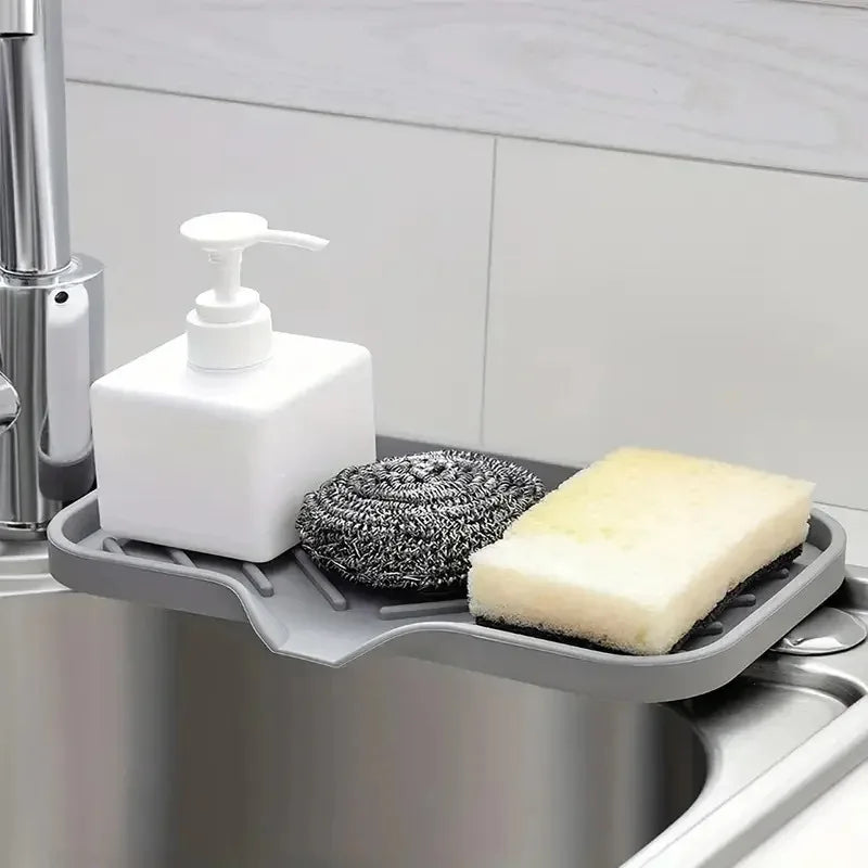 Elegant Silicone Sink Tray - Ultimate Kitchen Organizer