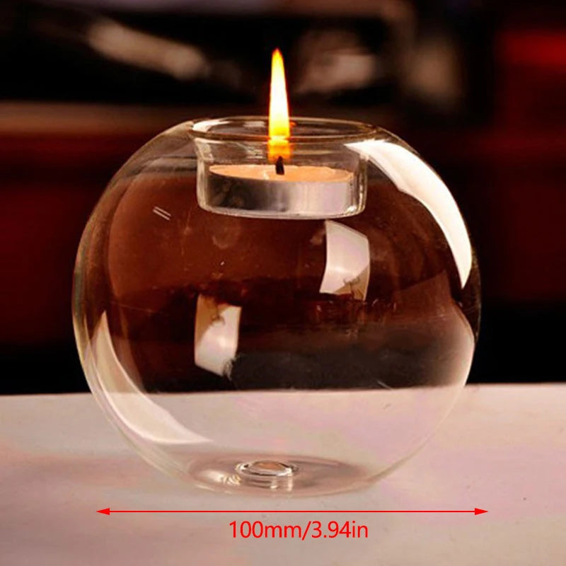 Exquisite European Glass Candle Holder - Elevate Your Home Décor