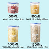 Premium Transparent Kitchen Food Storage Set - Moisture-Proof & Large Capacity