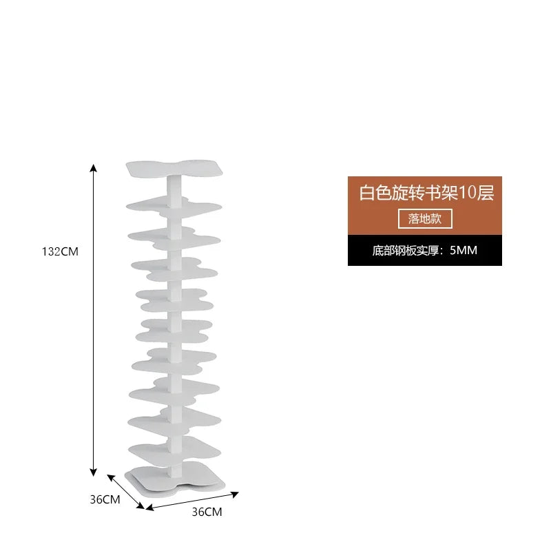 Elegant Rotating Bookcase for Modern Home Decor