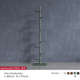 Nordic Minimalist Vertical Metal Bookcase for Children