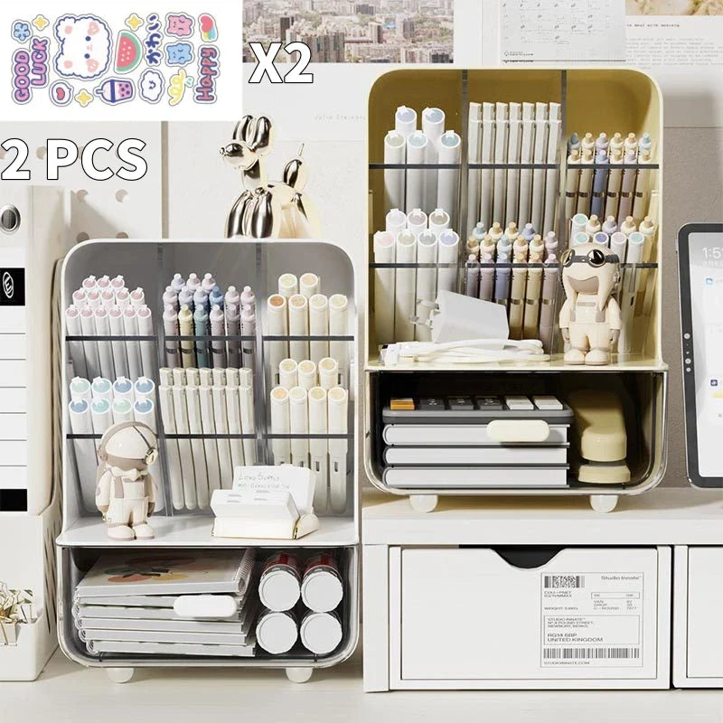 Elegant Slanted Pen Holder - Maximize Your Workspace