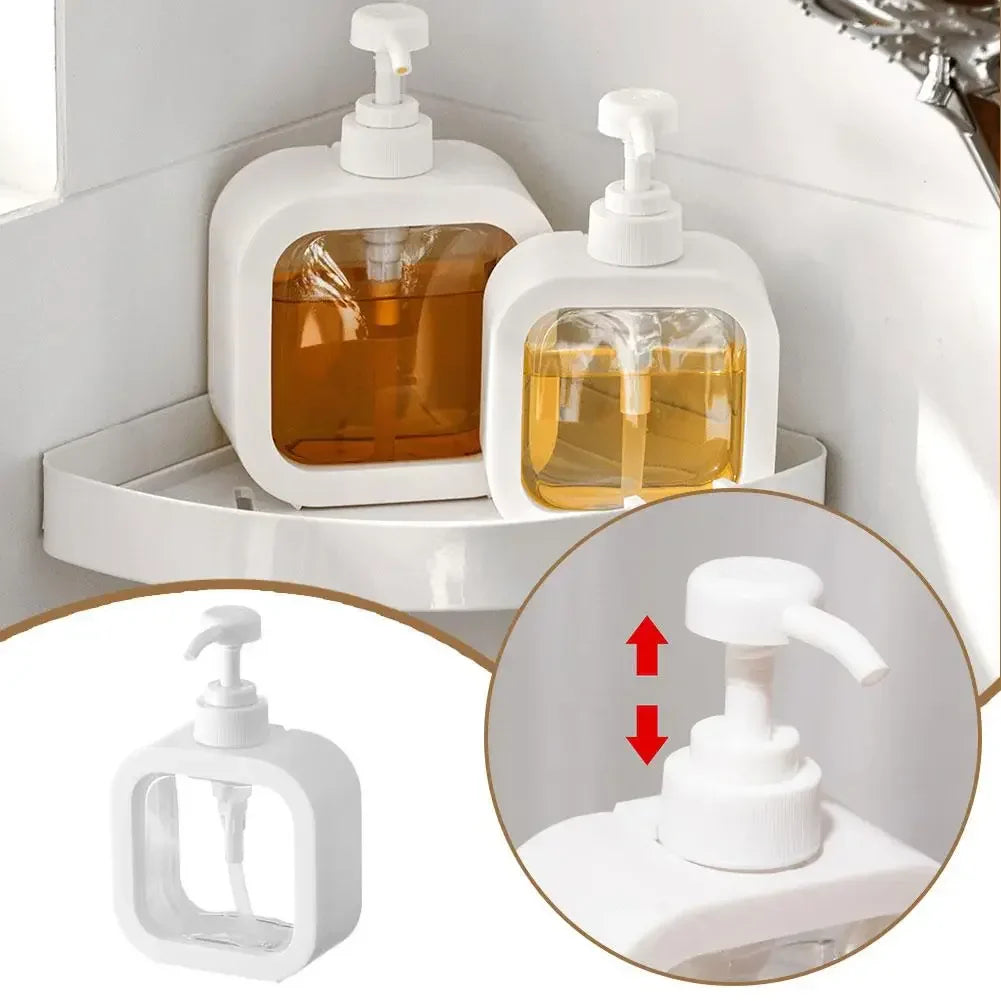 Elegant Transparent Soap Dispenser Set - Versatile & Stylish