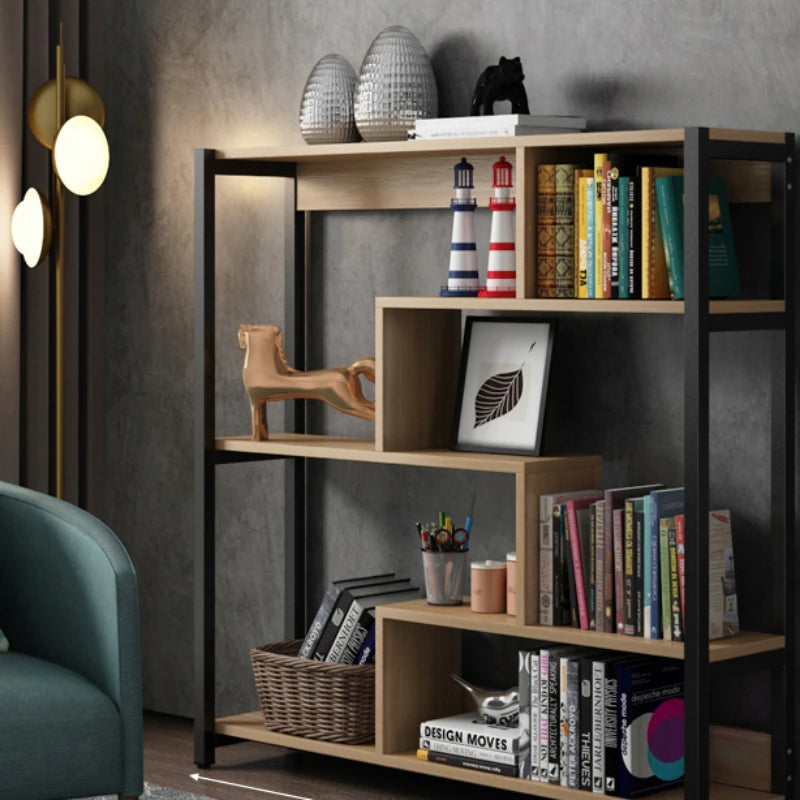 Elegant Modern Bookcase with Adjustable Shelves