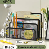 Elegant Metal Mesh Desk Organizer - Streamline Your Workspace