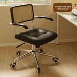 Elegant Retro Office Chair with Swivel and Rocking Function
