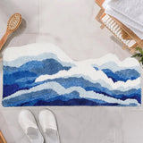 Ocean Wave Tufted Rug – Elegant Anti-Slip Home Decor