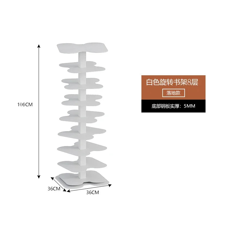 Elegant Rotating Bookcase for Modern Home Decor