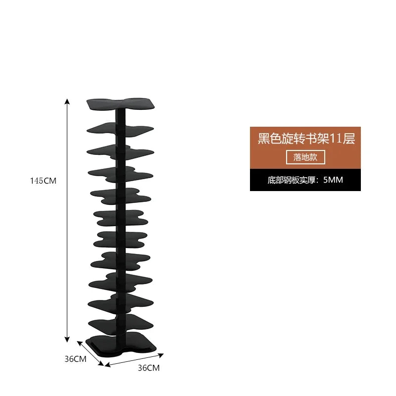 Elegant Rotating Bookcase for Modern Home Decor