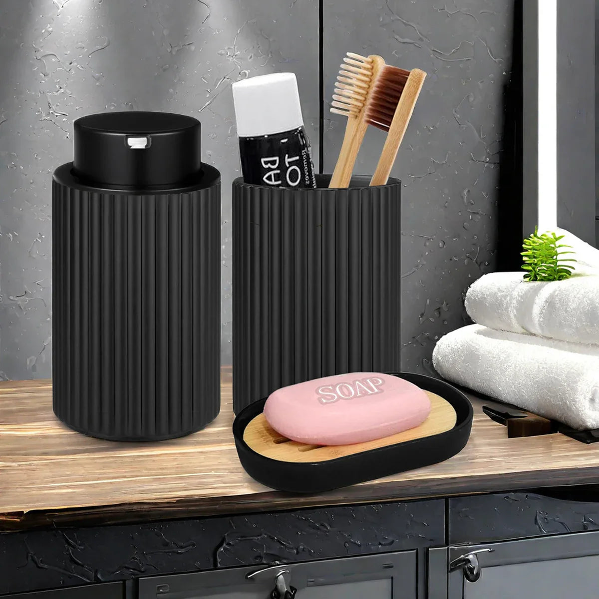 Elegant Foaming Soap Dispenser – Refillable Matte Pump