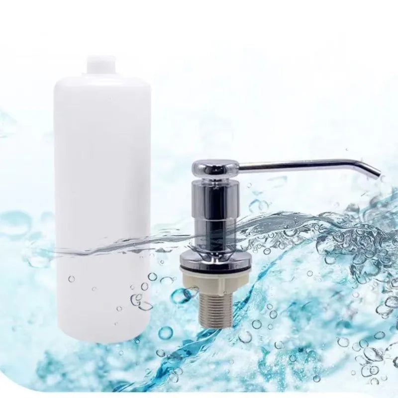 Elegant 350ml Stainless Steel Soap Dispenser for Kitchen & Bath