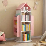 Enchanting 360° Rotating Children's Wooden Bookshelf