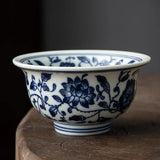 Exquisite Blue and White Porcelain Teacup - Masterpiece Ceramic