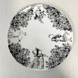 Exquisite Hand-Painted Alice in Wonderland Ceramic Plate