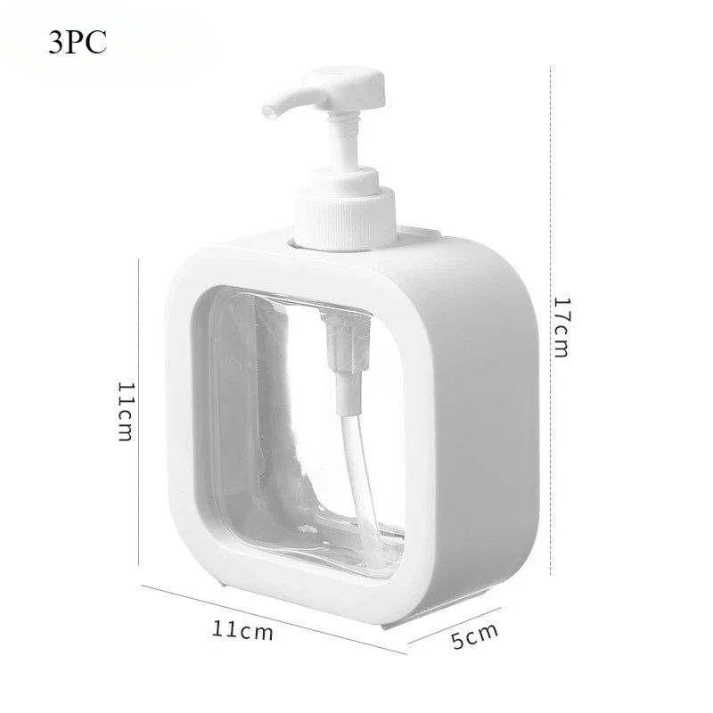 Elegant Transparent Soap Dispenser Set - Versatile & Stylish