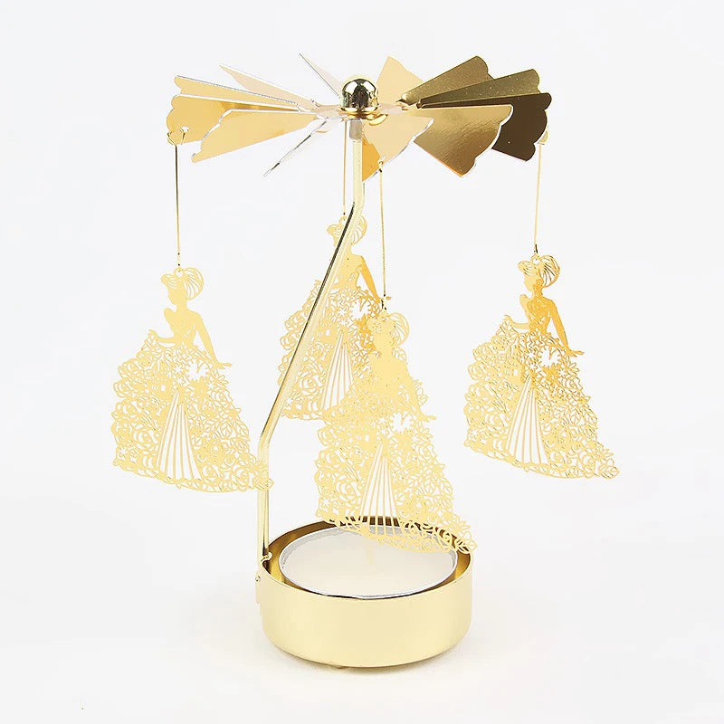 Elegant Rotating Candle Holder – Enchant Your Holidays