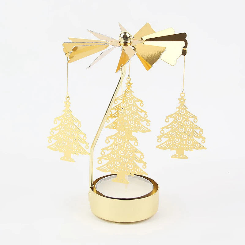 Elegant Rotating Candle Holder – Enchant Your Holidays