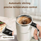 Elegant 380ML Self-Stirring Coffee Mug with Temp Display