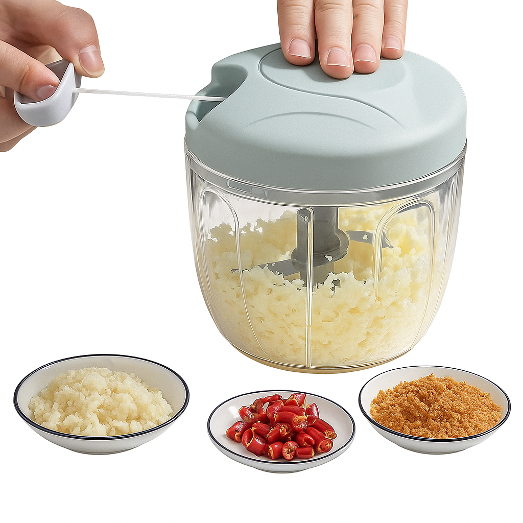 Effortless Manual Garlic & Vegetable Chopper