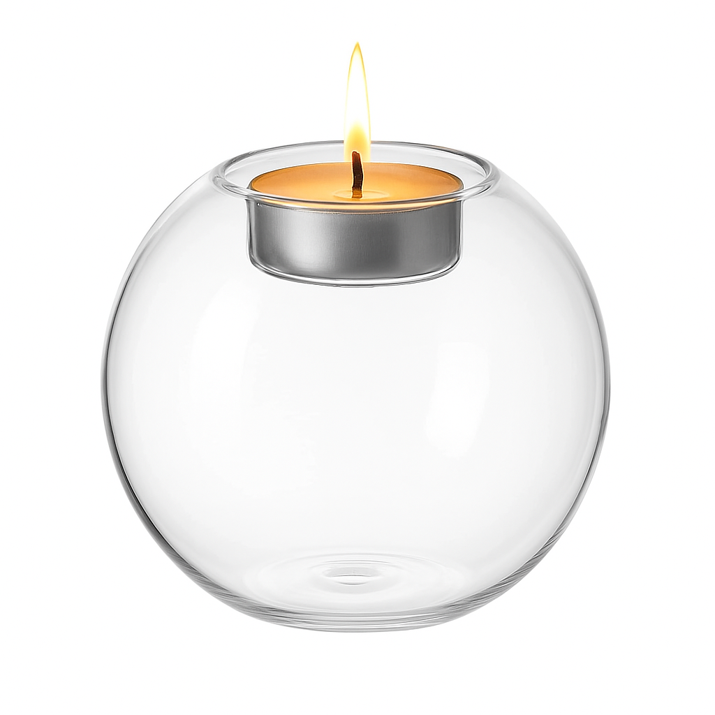 Exquisite European Glass Candle Holder - Elevate Your Home Décor