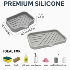 Elegant Silicone Sink Tray - Ultimate Kitchen Organizer