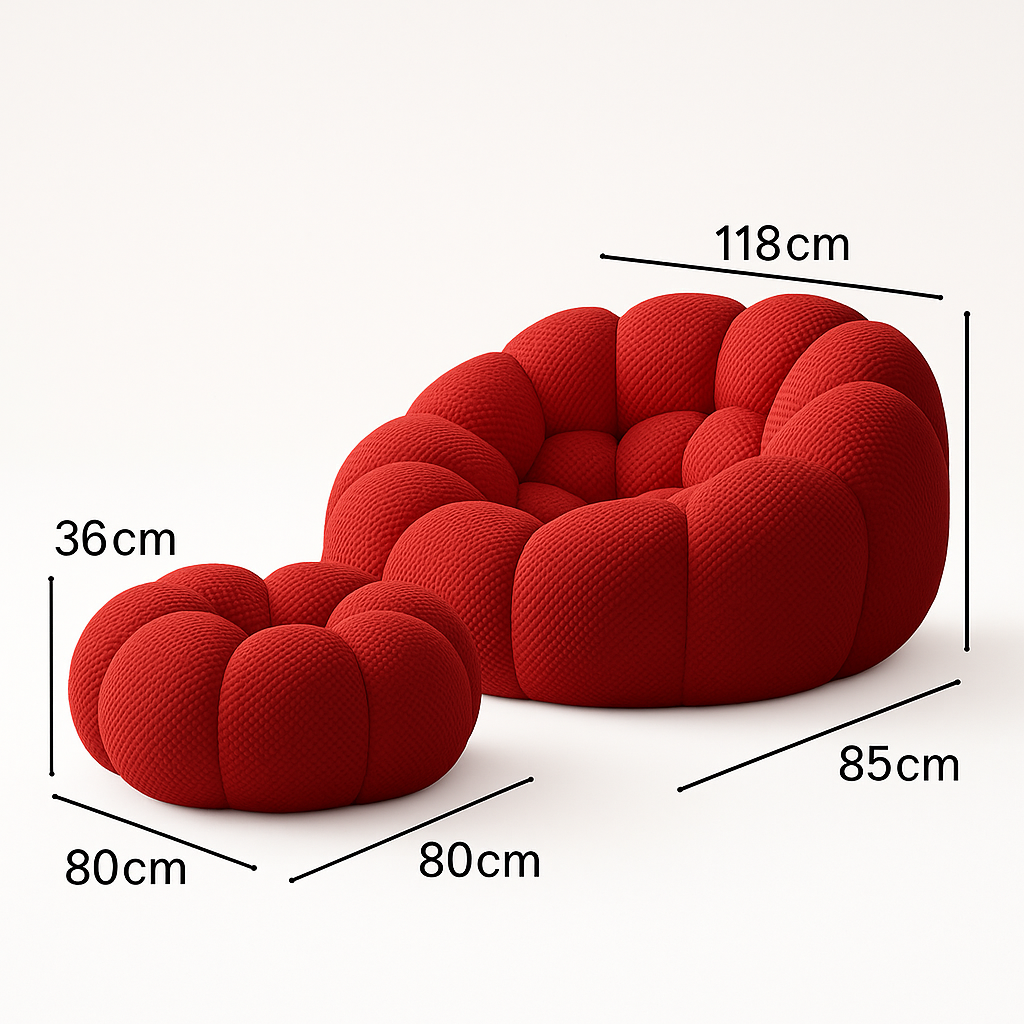 XXL Memory Foam Bubble Chair - Ultimate Comfort for Your Living Room