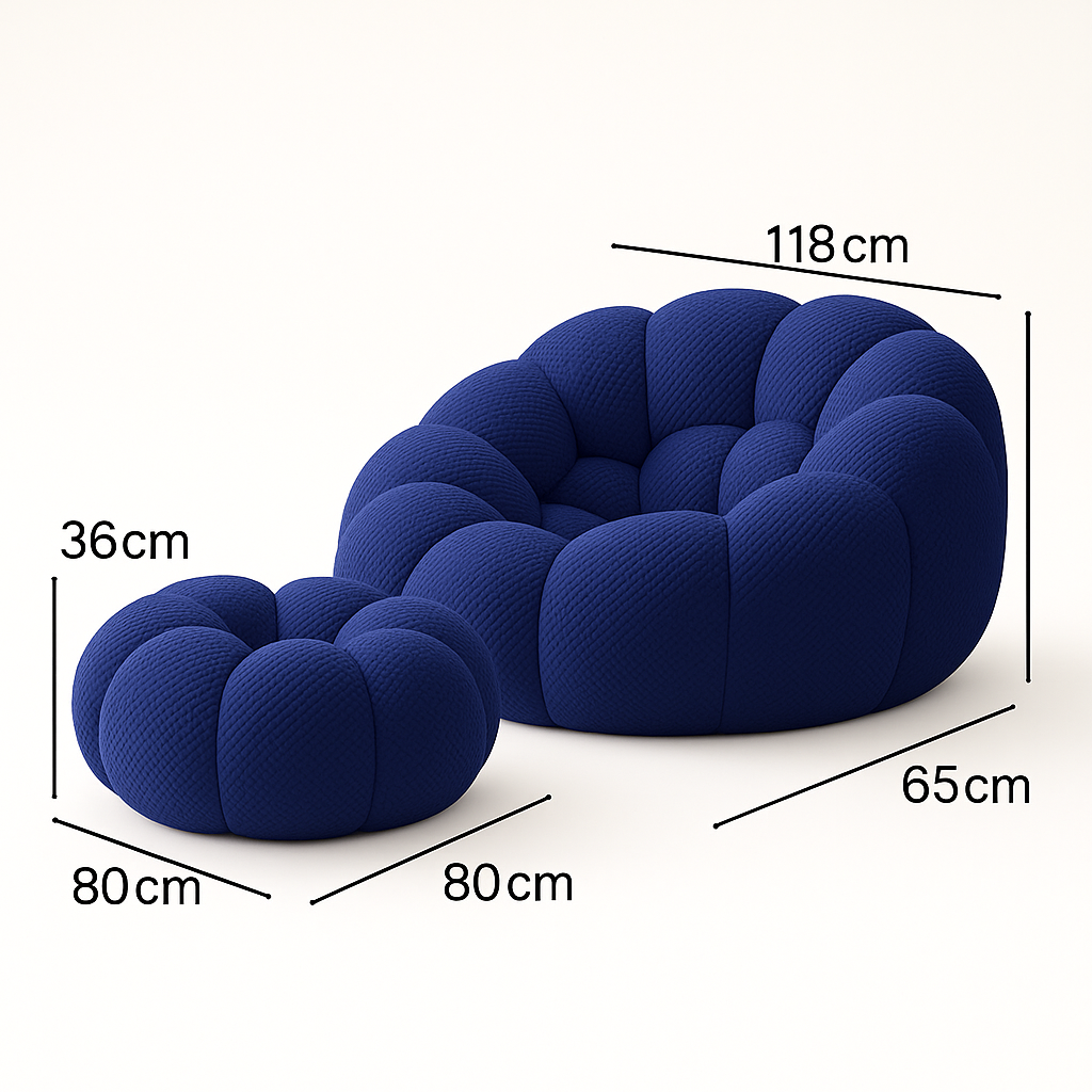XXL Memory Foam Bubble Chair - Ultimate Comfort for Your Living Room