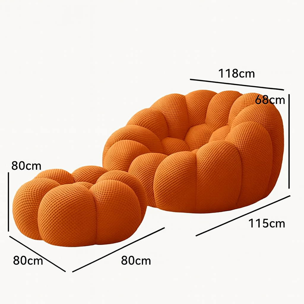 XXL Memory Foam Bubble Chair - Ultimate Comfort for Your Living Room