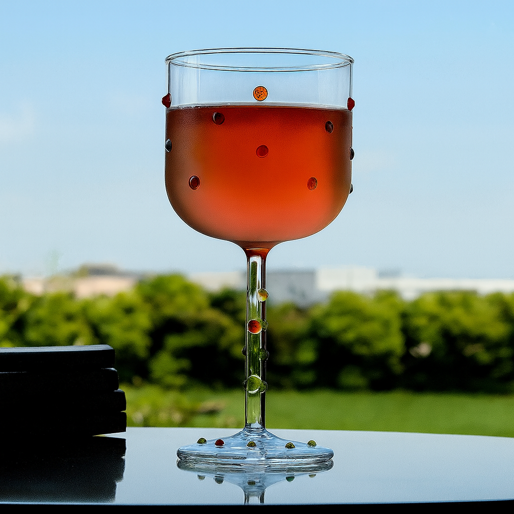 Exquisite Colored Wine Glasses - Lead-Free Elegance