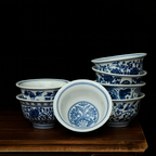 Exquisite Blue and White Porcelain Teacup - Masterpiece Ceramic