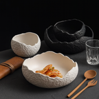 Matte Ceramic Soup & Salad Bowls - Elegant Porcelain Tableware