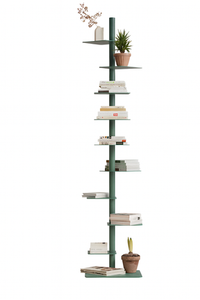 Nordic Minimalist Vertical Metal Bookcase for Children