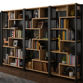 Elegant Modern Bookcase with Adjustable Shelves