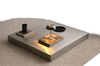 Exquisite Stainless Steel Italian Coffee Table